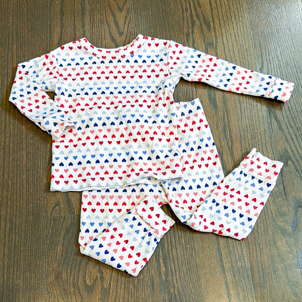 babyGap Organic Cotton Heart Print Pajama Set 18-24M